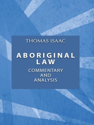cover image of Aboriginal Law